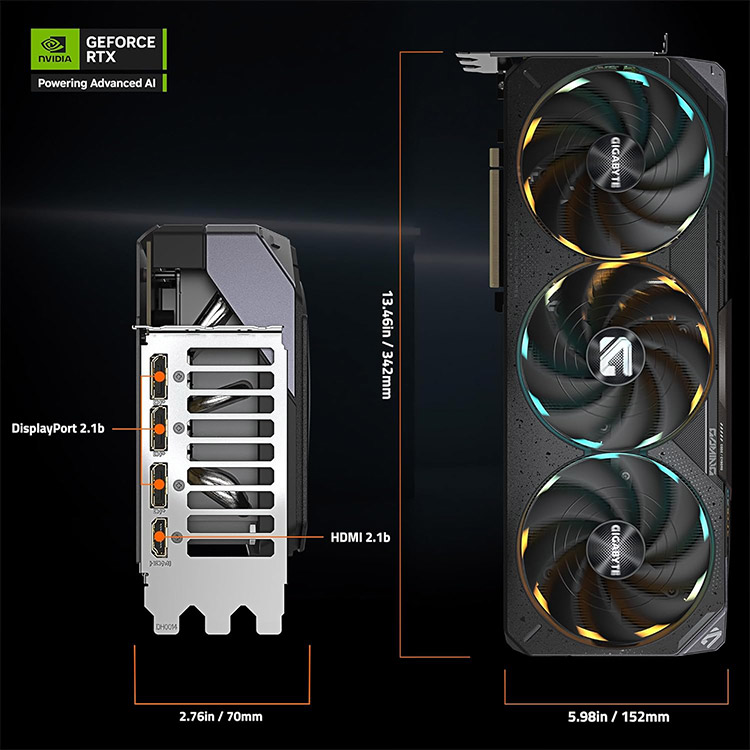 خرید کارت گرافیک Gigabyte GeForce RTX 5090 Gaming OC - حافظه ۳۲ گیگابایت